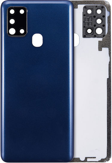 Rückdeckel Glas Kameralinse Samsung Galaxy A21s A217 2020 Service Pack Blau