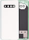Back Cover Glass Camera Lens Samsung Galaxy S10 Plus Service Pack Ceramic White