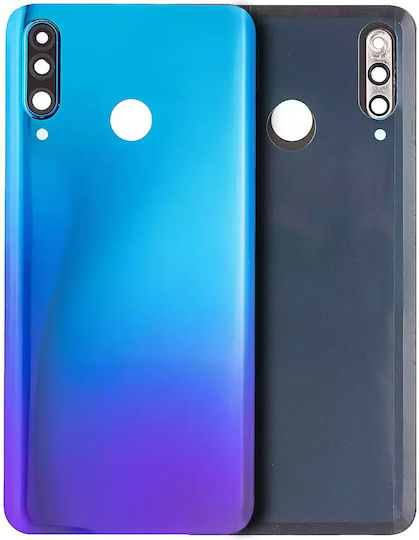 Sticlă Capac Spate Lentilă Cameră Huawei P30 Lite Nova 4e 6gb Ram Fără Logo Albastru Păun