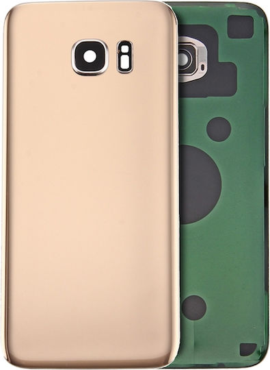 Rückseitiges Glas Kameraobjektiv Samsung Galaxy S7 Edge Service Pack Gold