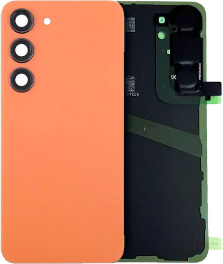 Back Cover Glass Kameraobjektiv Samsung Galaxy S24 Service Pack Sandstein Orange