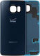 Rückseitiges Glas Samsung Galaxy S6 Verizon Logo Service Pack Schwarz Saphir