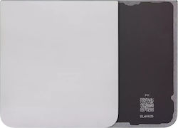 Hintere Abdeckung Glas Samsung Galaxy Z Flip 6 5G Aftermarket Plus Silbergrau Schatten