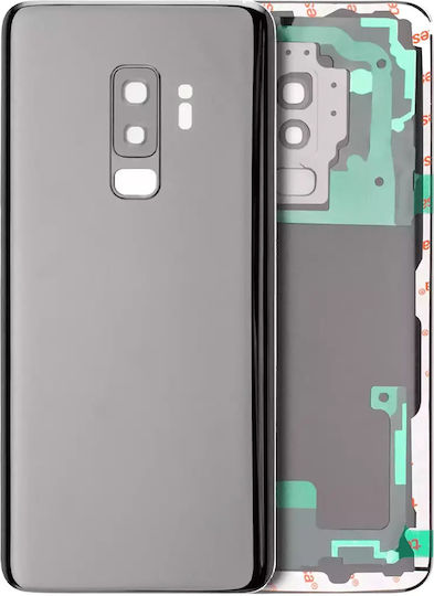 Back Cover Glass Camera Lens Samsung Galaxy S9 Plus Service Pack Titanium Grau