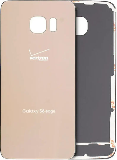 Rückseitiges Glas Samsung Galaxy S6 Edge Verizon 4G Service Pack Gold