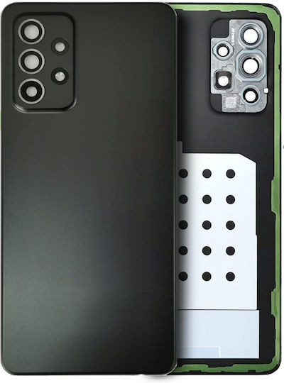 Back Cover Glass Samsung Galaxy A52 5g A526 2021 Aftermarket Plus Awesome Black