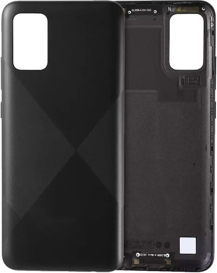 Back Cover Glass Samsung Galaxy A02s A025 2020 Service Pack Black