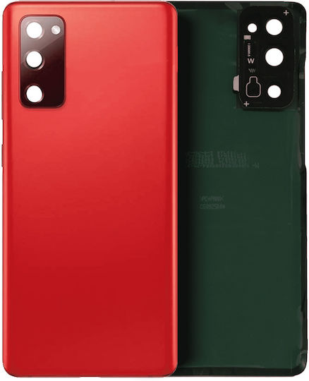 Sticlă Capac Spate Lentilă Cameră Samsung Galaxy S20 FE Pachet Service Roșu Cloud
