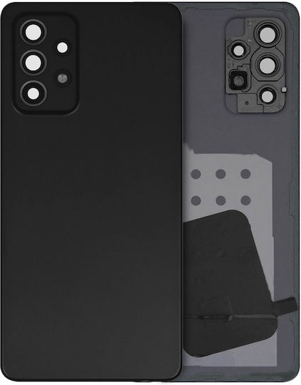 Sticlă Capac Spate Lentilă Cameră Samsung Galaxy A52s A528 2021 Pachet Service Negru Superbe