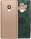 Geam Spate Carcasă Lentilă Cameră Samsung Galaxy S9 Pachet Service Auriu Răsărit