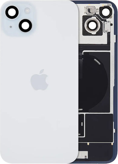 Back Glass W Magsafe Magnet & Nfc & Flashlight Flex Iphone 15 Plus Genuine Oem Blue