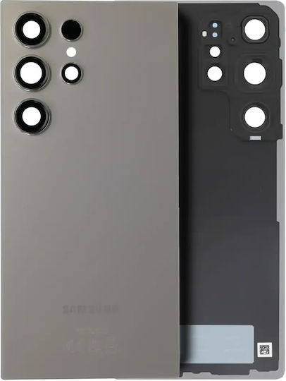 Back Cover Glass Camera Lens Samsung Galaxy S25 Ultra 5g Service Pack Titanium Gray