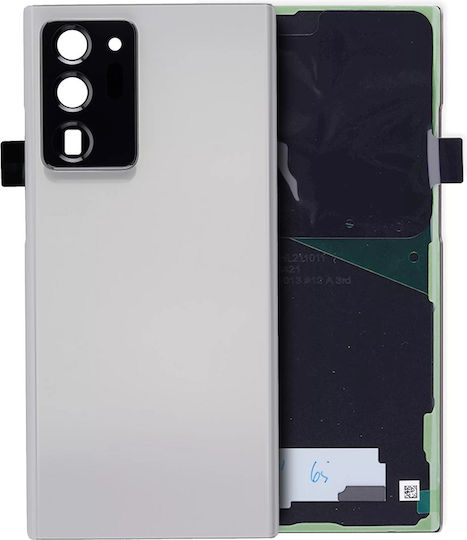 Back Cover Glass Camera Lens Samsung Galaxy Note 20 Ultra Service Pack Mystic White