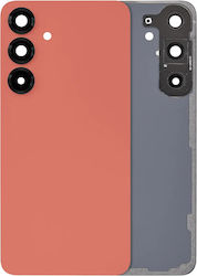 Sticlă Spate Lentilă Cameră Samsung Galaxy S25 Plus 5g Fără Logo Aftermarket Plus Roșu Coral Sticlă Spate Lentilă Cameră Samsung Galaxy S25 Plus 5g Fără Logo Aftermarket Plus Roșu Coral