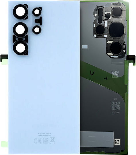 Geam Spate Capac Lentilă Cameră Samsung Galaxy S24 Ultra Service Pack Albastru Titan