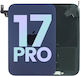Back Glass W Magsafe Magnet & Nfc Iphone 17 Pro Service Pack Deep Blue