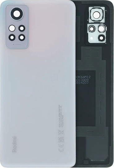 Back Cover Glass Xiaomi Redmi Note 12 Pro 4g Service Pack Polar White