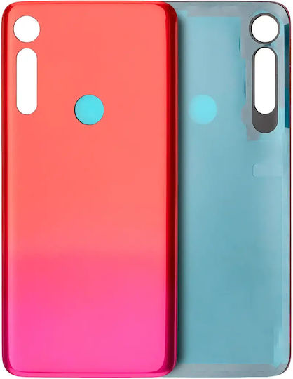 Back Cover Glass Motorola Moto G8 Play Xt2015 2019 Magenta Red