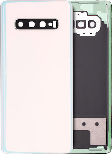 Back Cover Glass Camera Lens Samsung Galaxy S10 Plus Service Pack Prism White