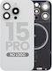 Задно Стъкло С Magsafe Магнит Iphone 15 Pro Без Лого Следпазарен Бял Титанов