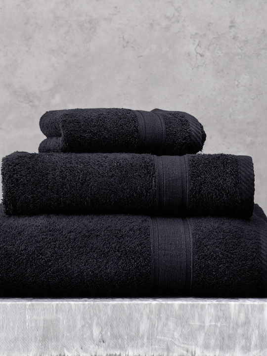 Rythmos Bath Towel Set 5pcs Illusion Black Weig...