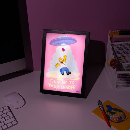 Simpsons Homer Light Frame Led Print