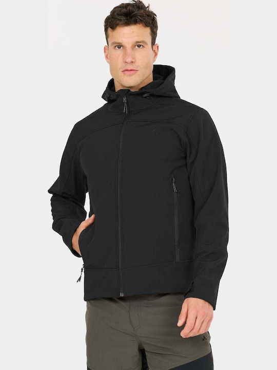 Χειμωνιάτικο Μπουφάν Softshell Αδιάβροχο και Αντιανεμικό Black