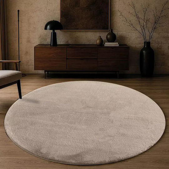 Teoran Mellow 03 Χαλί Στρογγυλό Mocca Φ120cm