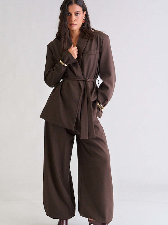 Decoro Women's Dark Brown Kit with Trousers in ...
