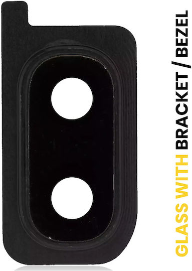 Suport ramă pentru obiectivul camerei spate Samsung Galaxy A20 A205 2019 Negru