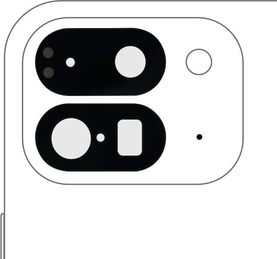 Sticlă doar pentru obiectivul camerei spate cu adeziv compatibil Google Pixel 9 Pro Fold
