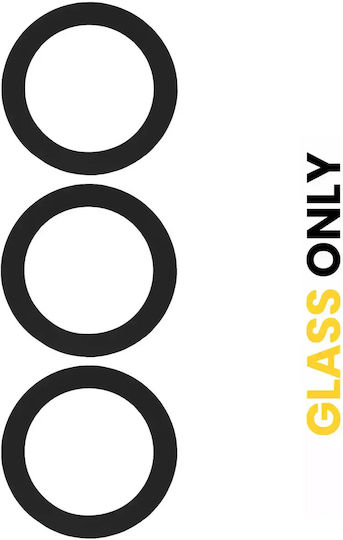 Nur Rückkamera-Objektivglas mit Kleber Samsung Galaxy S23 5G S23 Plus 5G Schwarz 10er Pack