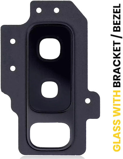 Back Camera Lens Bracket Bezel Samsung Galaxy S9 Plus Black