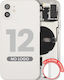 Back Housing W Small Parts Iphone 12 Eu Global Version Aftermarket Plus White