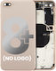 Back Housing Small Components Pre-installed Iphone 8 Plus No Logo Aftermarket Plus Gold