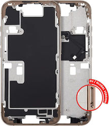 Mid-frame Housing Power Volume Button Iphone 16 Pro Eu Global Version Aftermarket Plus Desert Titanium