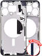 Mid-frame Housing W Small Parts Iphone 15 Pro Max Us Version Aftermarket Plus Blue Titanium