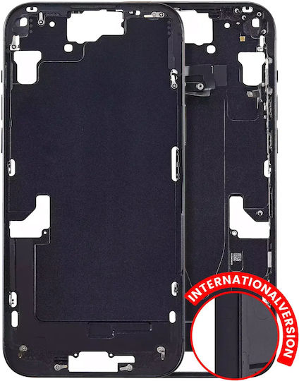 Mid-frame Housing W Small Parts Iphone 15 Plus Eu Global Version Aftermarket Plus Black