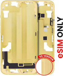 Mid-frame Housing W Small Parts Iphone 14 Plus Us Version Aftermarket Plus Yellow