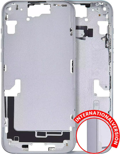 Mid-frame Housing W Small Parts Iphone 15 Plus Eu Global Version Aftermarket Plus Blue