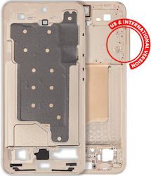 Mid-frame Housing Samsung Galaxy S25 5g Us & International Version Pink Gold