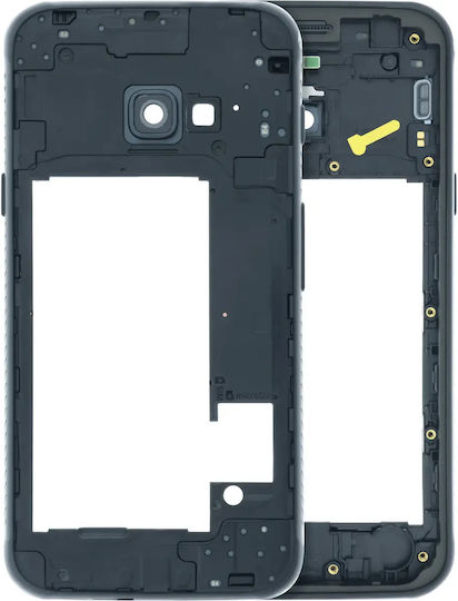 Mittleres Rahmengehäuse Kompatibel Samsung Galaxy Xcover 4 G390 Service Pack Schwarz