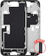 Mid-frame Housing Power Volume Button Iphone 16 Pro Max Us Version Aftermarket Plus Black Titanium