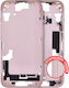 Mid-frame Housing W Small Parts Iphone 15 Eu Global Version Aftermarket Plus Pink