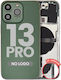 Back Housing W Small Parts Iphone 13 Pro Us Version Aftermarket Plus Alpine Green