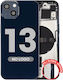 Back Housing W Small Parts Iphone 13 Eu Global Version Aftermarket Plus Midnight