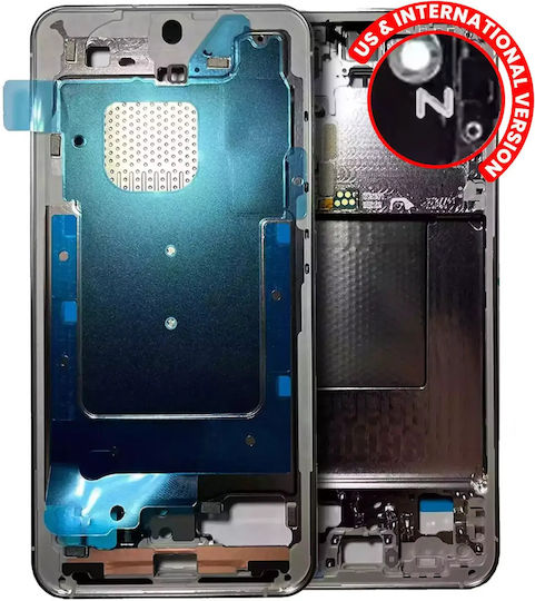 Mittleres Gehäuse Samsung Galaxy S24 5G US & Internationale Version Marmor Grau