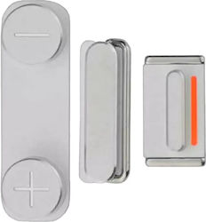 Hard Buttons Set Power Volume Vibrator Iphone 5s Se 2016 Silver