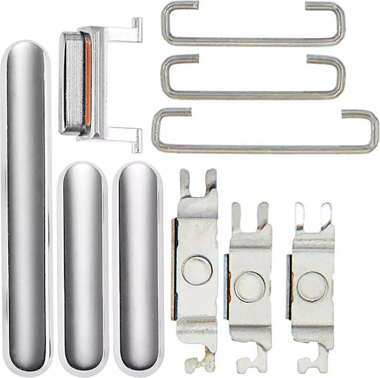 Hard Buttons Power Volume Switch Iphone 11 Pro 11 Pro Max Silver