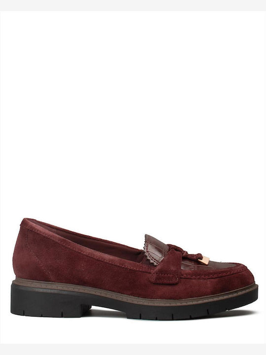 Westlynn Γυναικεία Loafers σε Μπορντό Χρώμα